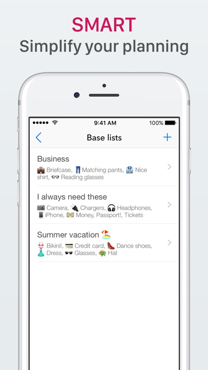 Packlist - Organize your trips