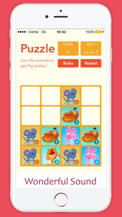 2048 Animals Chinese Zodiac Puzzle screenshot-4