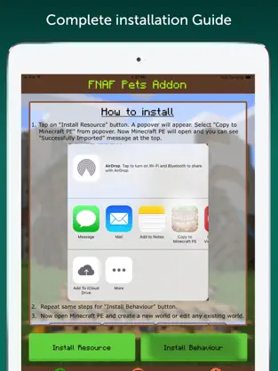 Screenshot 1 FNaF Add-On for Minecraft PE iphone