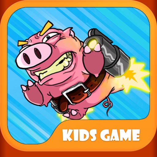Running Hero Pig Icon