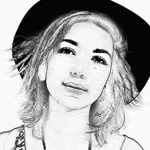 Photo to Pencil Sketch Portrait Drawing Effects Icon