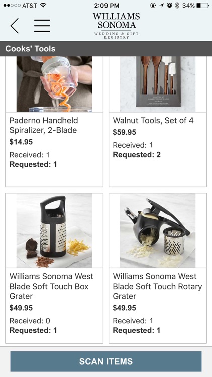 Williams Sonoma Gift Registry screenshot-4