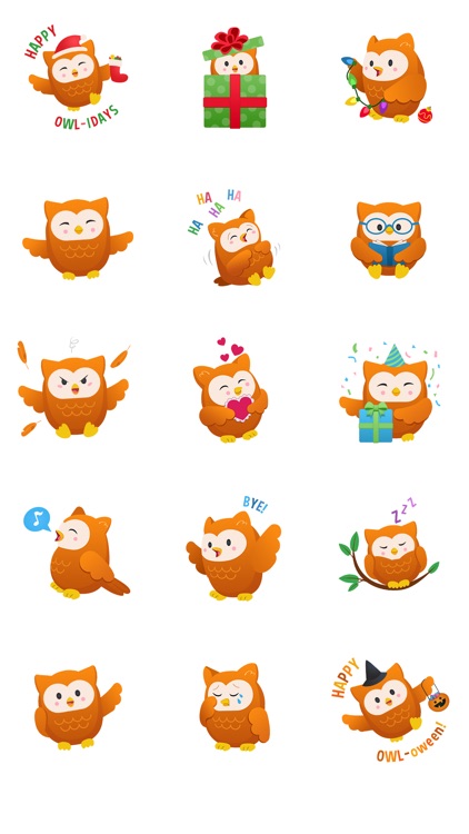 Oliver Owl Stickers