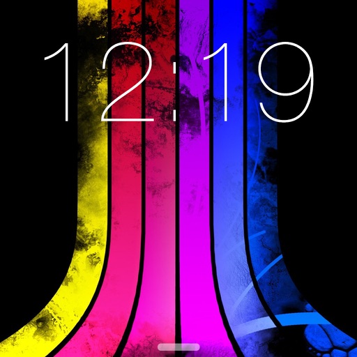 Glow Mob Lock Screen Backgrounds Color Themes Free iOS App