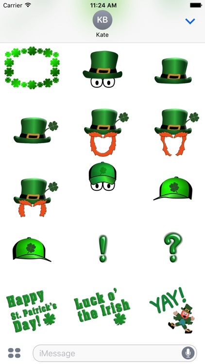 Five Little Leprechauns St. Patrick's Day Stickers screenshot-3