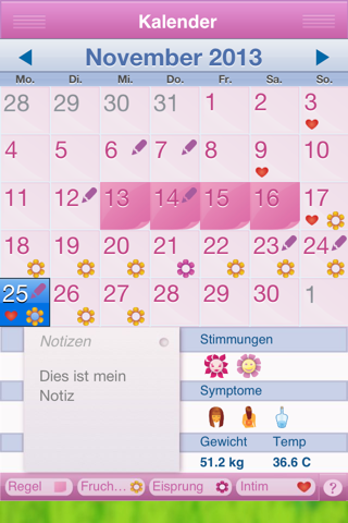 Period Diary Pro screenshot 2