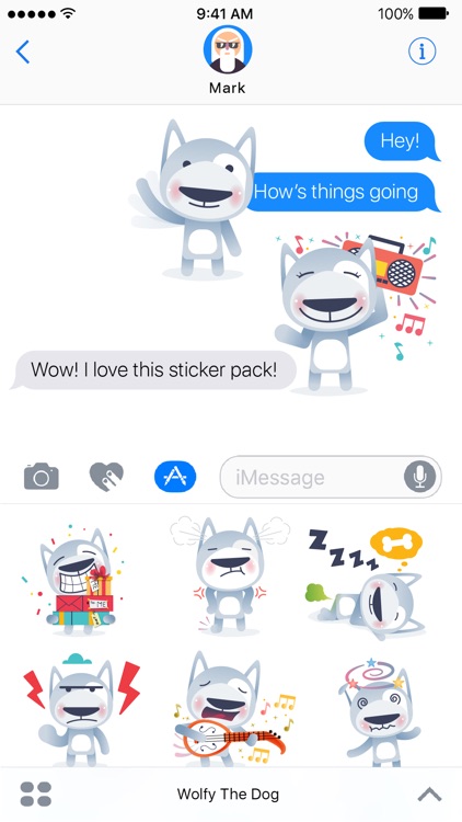 Wolfy The Dog - Sticker Pack