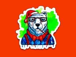Celebrate X-Mas with the Watercolor Christmas Stickers