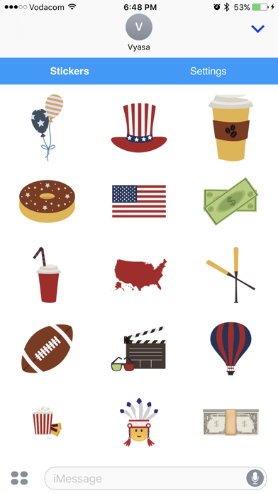 American Emoji - Great Emoticons for Texting screenshot 2