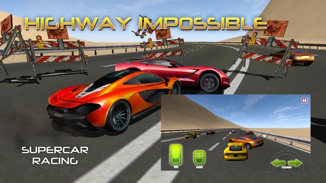 Highway Impossible : Super Car Sprint Race 3D(圖1)-速報App