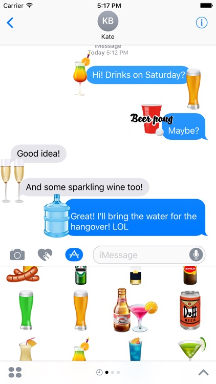 Beers & Drinks Stickers for iMessage