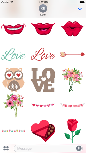 Love Stickers #1 for iMessage(圖2)-速報App