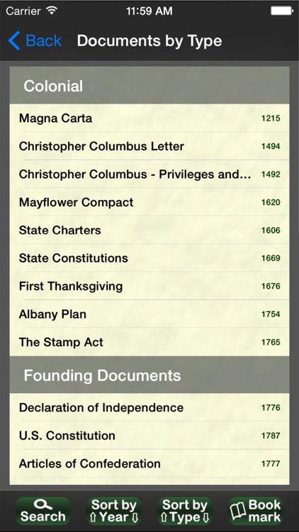 US Historical Documents