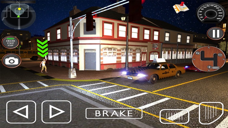 City Taxi driving Sim-ulator 2017 Pro: 3D screenshot-4