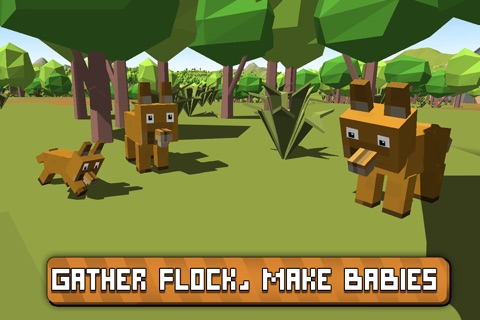 Blocky Fox Craft Simulator 3D screenshot 3