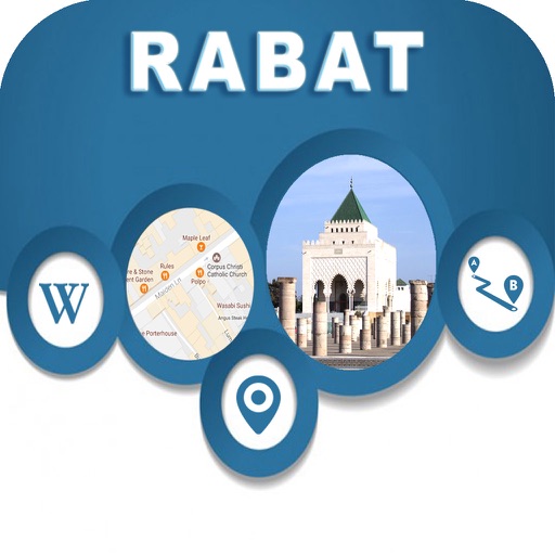 Rabat Morocco Offline City Maps with Navigation icon