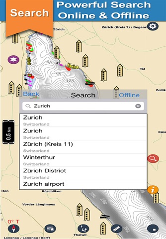Zurich Lake GPS offline nautical chart for fishing screenshot 4