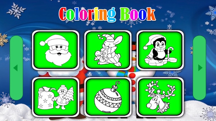 Santa claus and christmas photos coloring book