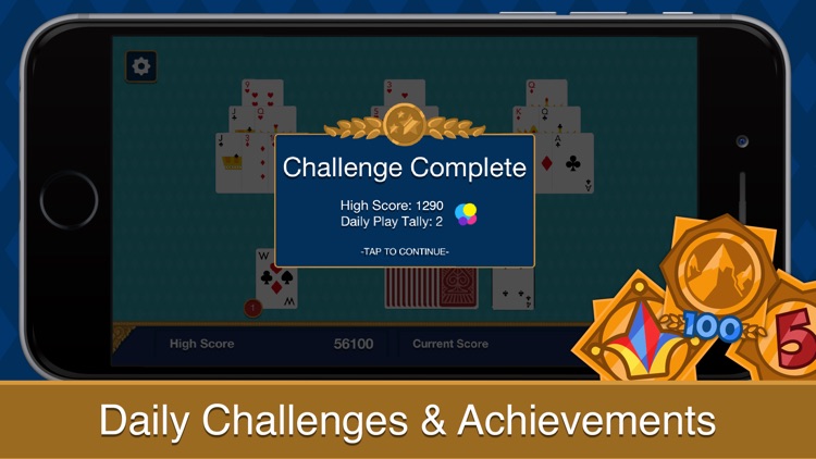 Three Peak Solitaire screenshot-4