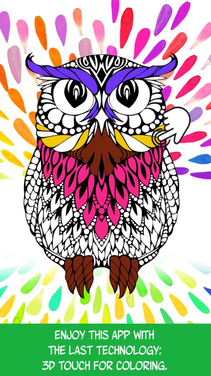 Owl: Discover Magic Coloring Pages for Adults screenshot-3