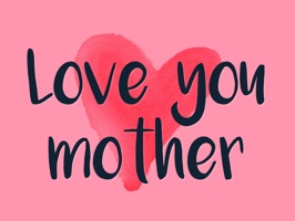Love you mom - Mother's day badges and stamps