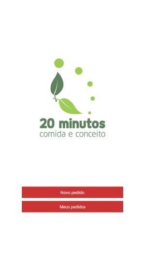 20 Minutos comida e conceito