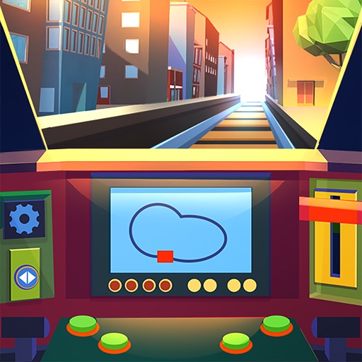 Minimalistic Train Simulator Icon
