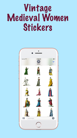 Vintage Medieval Women Stickers(圖1)-速報App