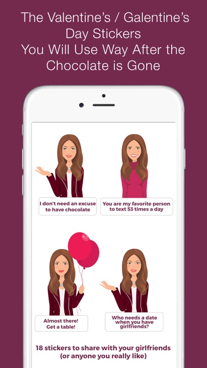Galentine's Day stickers (K)