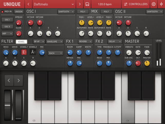 Unique for iPad - Analog Synth