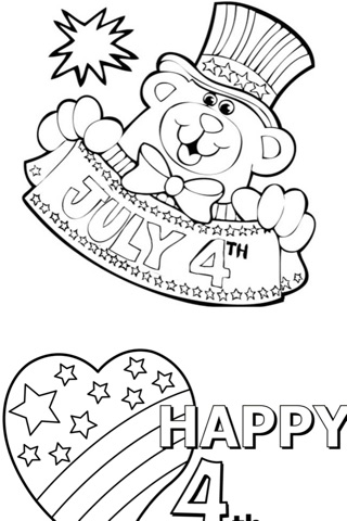 4th July Independence Day Coloring Pages screenshot 4