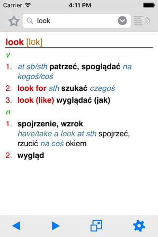 Angielsko-polski słownik kieszonkowy Lingea screenshot 2