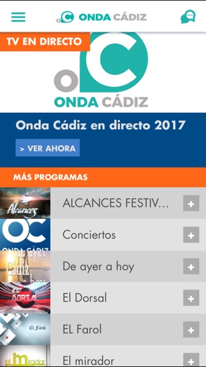 Aplicación de Onda Cádiz