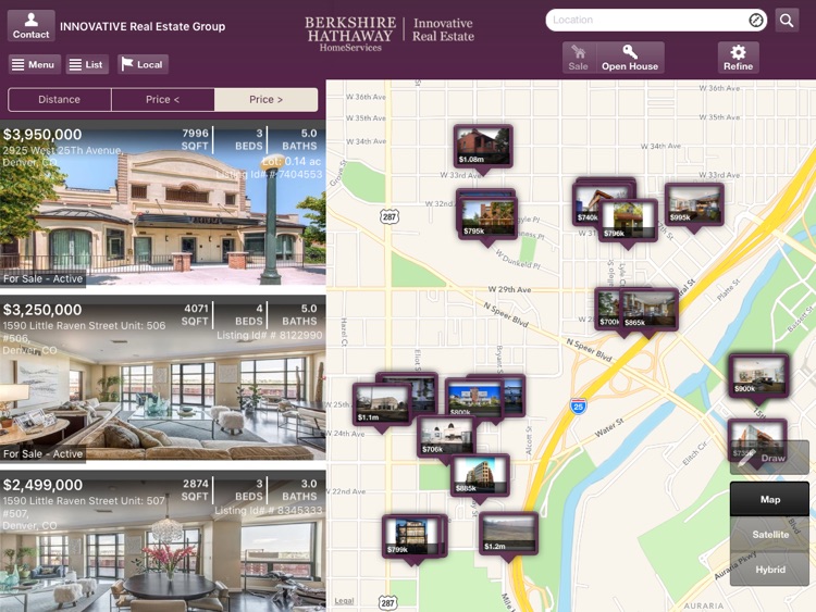 Innovative Real Estate Home Search for iPad