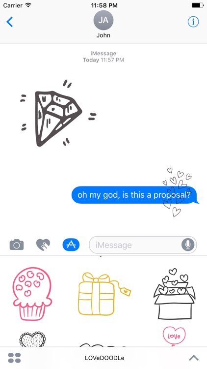 LOVe DOODLe Stickers for iMessage