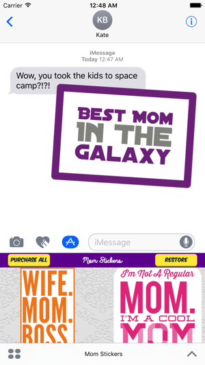 Mom Stickers for iMessage