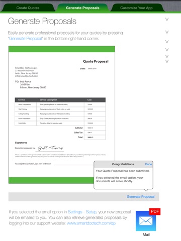 SmartDoc Quote Proposal screenshot 2
