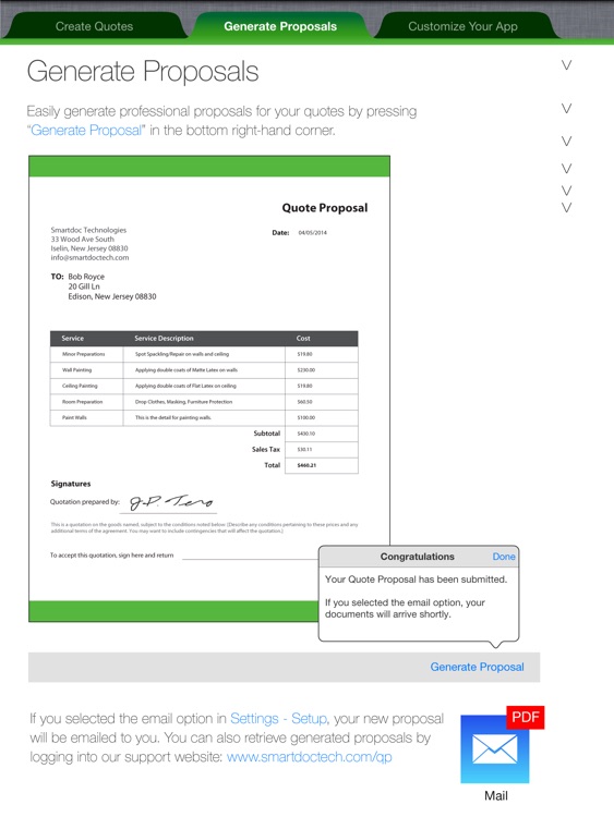 SmartDoc Quote Proposal