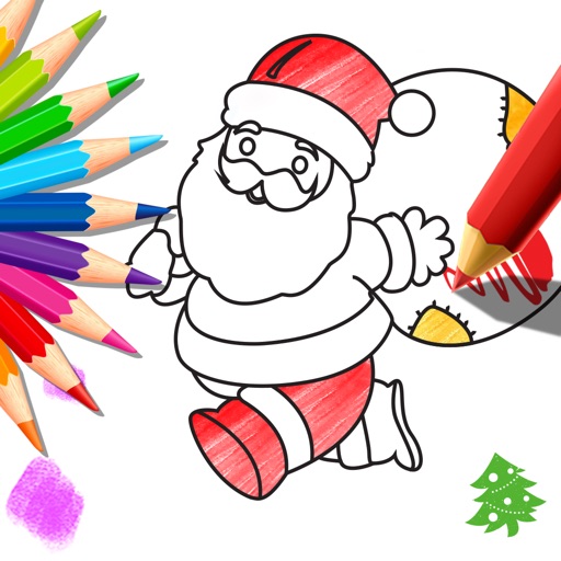 Christmas Coloring Book For Kids Fun iOS App