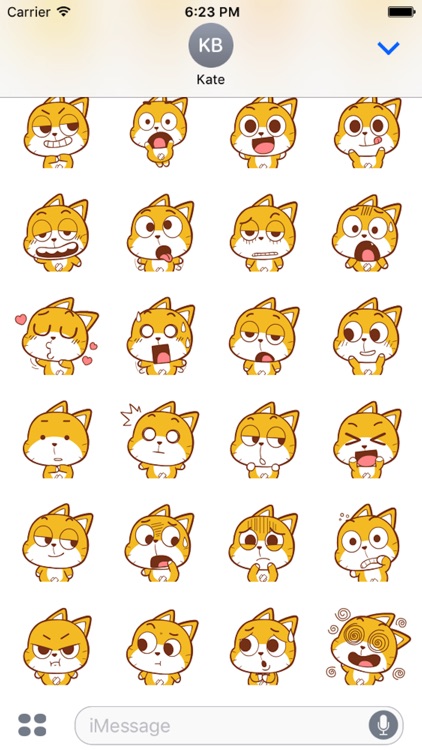 Baby Yellow Meow Emoji screenshot-3