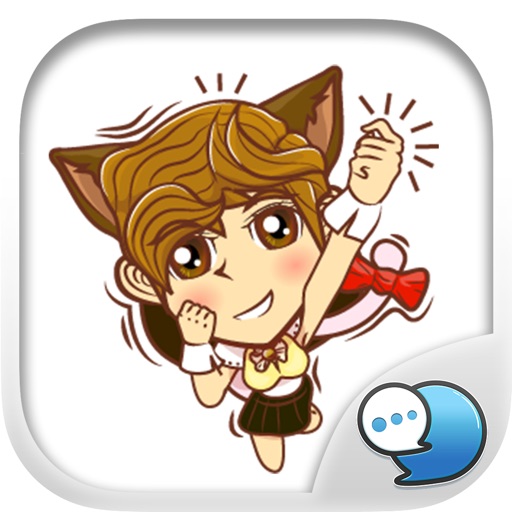 Cat Lady Stickers & Emoji Keyboard By ChatStick iOS App