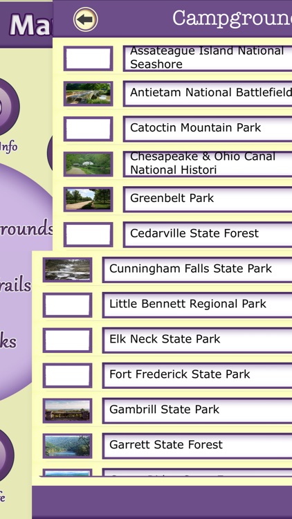 Maryland Campgrounds & Hiking Trails,State Parks