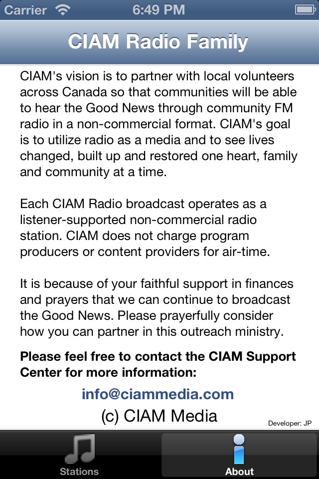 CIAM Radio screenshot 3