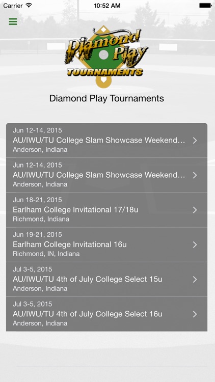 Diamond Play Tournaments