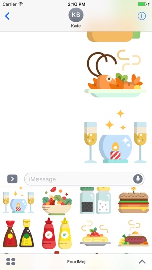 FoodMoji - Delicious Dinner Stickers(圖2)-速報App