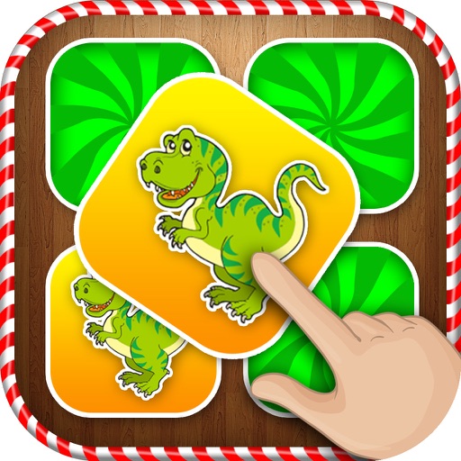Christmas Dinosaur Matching Cards - Christmas Game icon