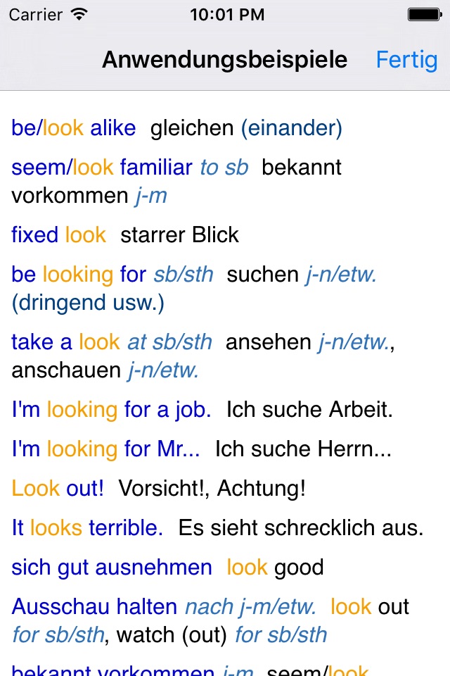 Lingea English-German Advanced Dictionary screenshot 3
