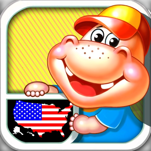 Fifty States and Capitals Learning Games Apps kids Icon