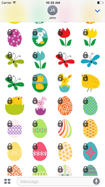 Springtime Easter Stickers