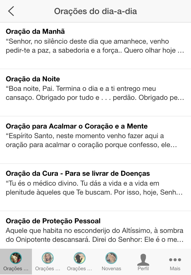 Caderno de Orações screenshot 2